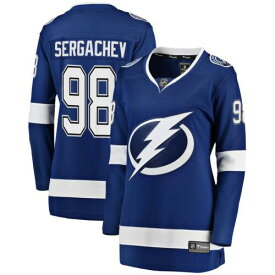 Women's Fanatics Tampa Bay Lightning Blue Mikhail Sergachev Breakaway Player レディース