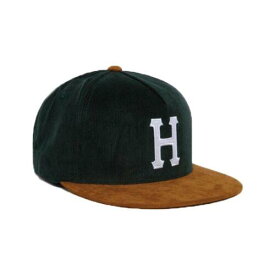 ハフ HUF Worldwide Corduroy Classic H Snapback Hat (Forest Green) 5-Panel Cap メンズ