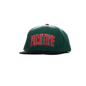 プリミティブ Primitive Apparel Collegiate Arch Snapback Hat (Green) 6-Panel Cap メンズ