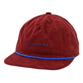 ダイヤモンド Diamond Supply Co Leeway HOL18 Snapback Hat (Burgundy) Men's Corduroy Cap メンズ