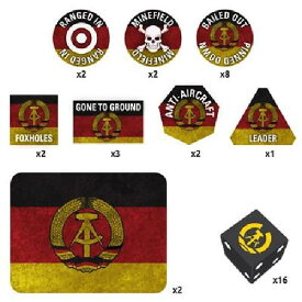 Battlefront Miniatures East German Gaming Set Tin Dice Token World War III Team Yankee NEW