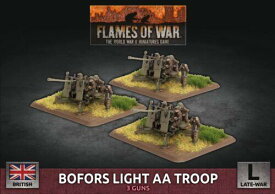 Battlefront Miniatures Bofors Light AA Troop British Flames of War Miniatures Late War