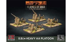 Battlefront Miniatures 8.8cm Heavy AA Platoon German Late War Flames of War NEW