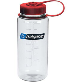 ナルゲン Nalgene Sustain 16 oz. Tritan Wide Mouth Water Bottle - Clear/Red ユニセックス