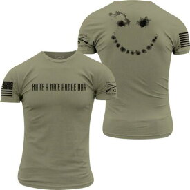 グラント Grunt Style Have A Nice Range Day T-Shirt - Military Green メンズ