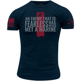 グラント Grunt Style USMC - Never Met A Marine T-Shirt - Navy メンズ