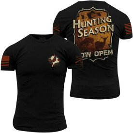 グラント Grunt Style Vintage Hunting T-Shirt - Small - Black メンズ