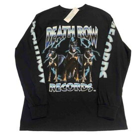Death Row Records Tee Long Sleeve Shirt Doberman Medium NWT Official Merchandise メンズ