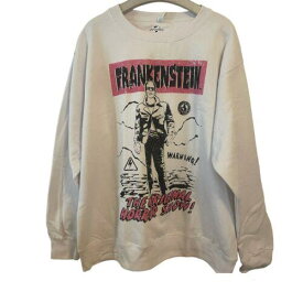 Frankenstein Sweatshirt XL New White Pink Urban Outfitters Halloween Horror メンズ