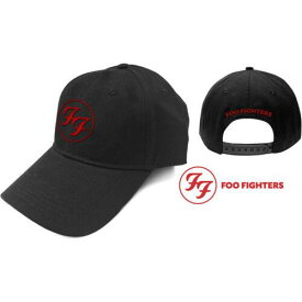 Rock Off Foo Fighters - FF Logo - Black OSFA Snapback Baseball Cap メンズ