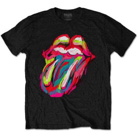Bravado The Rolling Stones - Sixty Brushstroke Tongue- Black t-shirt メンズ