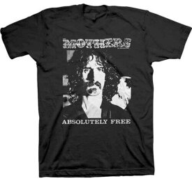 Frank Zappa-Mothers Of Invention-Absolutely Free Large Black T-shirt メンズ