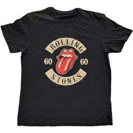 Bravado The Rolling Stones - Sixty Biker Tongue with Suede Flock - Black t-shirt メンズ