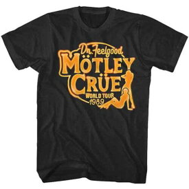 Gildan ギルダン Motley Crue-Dr Feelgood World Tour 1989-X-Large Black T-shirt メンズ