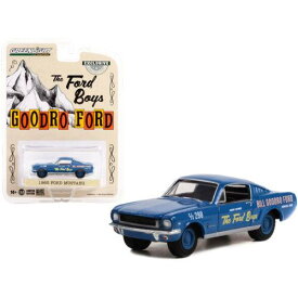 Greenlight 1/64 Scale Model Car Hobby Exclusive 1965 Ford Mustang Fastback Blue