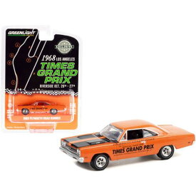 Greenlight 1/64 Model Car 1969 Plymouth Road Runner Orange with Black Stripes