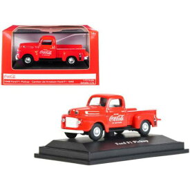 Motorcity Classics 1/72 Diecast Model Pickup Truck 1948 Ford F1 Coca-Cola Red