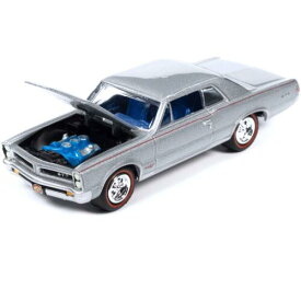 Johnny Lightning 1/64 Car Muscle Cars USA 1965 Pontiac Bluemist Slate Metallic