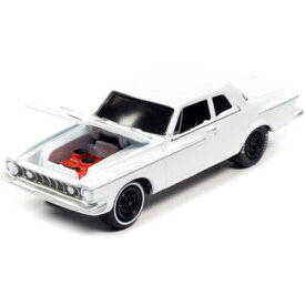 Johnny Lightning 1/64 Diecast Model Car 1962 Plymouth Savoy Max Wedge Alpine