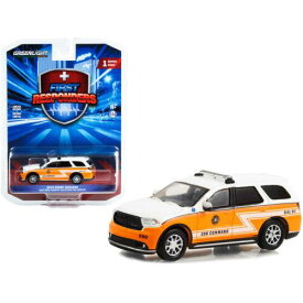 Greenlight 1/64 Diecast Model Car 2019 Dodge Durango White and Orange West Deer