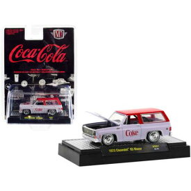 M2 Machines M2 Model Car 1973 Chevrolet K5 Blazer with Lowered Chassis Coca-Cola with Coke