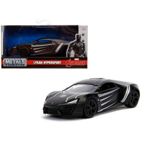 Jada 1/32 Diecast Car Lykan Hypersport Black Panther Theme Avengers Marvel