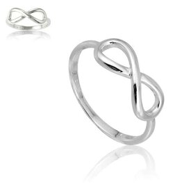 Unbranded Sterling Silver Infinity Ring Size 6 ユニセックス