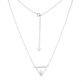 Classic Sterling Silver Open Triangle with FWP Necklace ユニセックス
