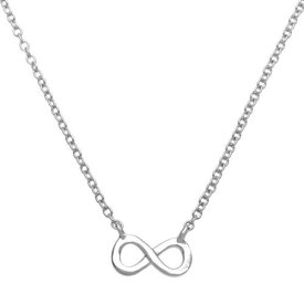 Classic Sterling Silver Small Infinity Design Necklace ユニセックス
