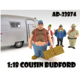 American Diorama Figure Cousin Budford Trailer Park For 1:18 Diecast Model Cars