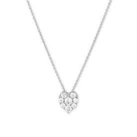 Classic Sterling Silver Small Heart CZ Necklace ユニセックス