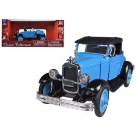 New Ray 1/32 Scale Diecast Model Car 1928 Chevrolet Roadster Rubber Tires Blue