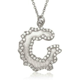 Classic Sterling Silver Open Wavy Circle with Jagged CZ Border Necklace ユニセックス
