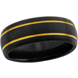 Blackjack Men's Ring Black and Gold Double Stripe Tungsten Size 13 SW-2101-13 メンズ