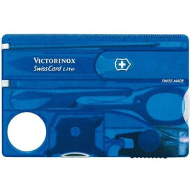 Victorinox Swiss Army Tool Kit Blue Transparent Swiss Card Lite 82mm 0.7322.T2 ユニセックス