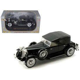 Signature Models 1/32 Diecast Model Car 1932 Chrysler Lebaron Rubber Tires Black