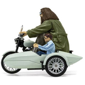Corgi Diecast Motorcycle and Sidecar Light Green with Harry and Hagrid Figures