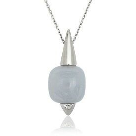 Simona Sterling Silver Blue Chalcedony Necklace ユニセックス