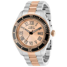 Invicta Men's Quartz Watch Pro Diver Rose Gold Tone Dial Two Tone Bracelet 15001 メンズ