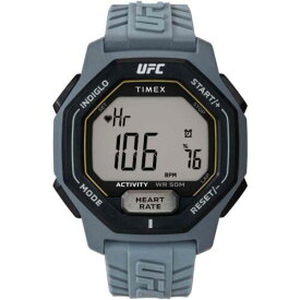 タイメックス Timex Men's Watch UFC Spark Heart Rate Grey Digital Dial Resin Strap TW2V83900 メンズ