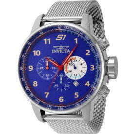 Invicta Men's Watch S1 Rally Chronograph Silver Stainless Steel Bracelet 44946 メンズ