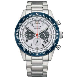シチズン Citizen Men's Watch Chronograph Grey Dial Stainless Steel Bracelet CA4554-84H メンズ
