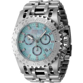 Invicta Men's Watch Reserve Chronograph Turquoise MOP Dial Bracelet 45929 メンズ