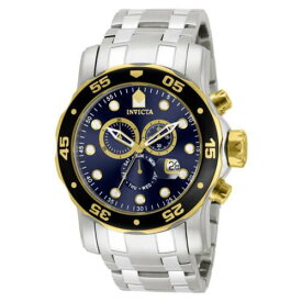 Invicta Men's Watch Pro Diver Scuba Blue and Gold Tone Dial Steel Bracelet 80041 メンズ