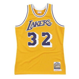 ミッチェルアンドネス MITCHELL & NESS NBA AUTHENTIC HOME JERSEY LA LAKERS 84 MAGIC JOHNSON メンズ