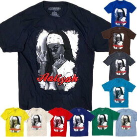 Aaliyah Men's Officially Licensed Bandana Picture Image Graphic Tee T-Shirt メンズ
