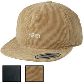 Hurley Men's Cords Corduroy Strapback Hat Cap メンズ