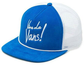 VANS バンズ Vans Off The Wall Women's Freeman Corduroy Trucker Snapback Hat Cap in Blue レディース