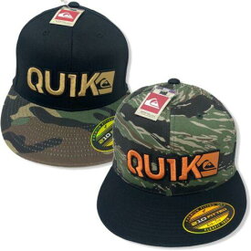 クイックシルバー Quiksilver Men's Quik Blocked 210 Flex Fit Camouflage Hat Cap メンズ