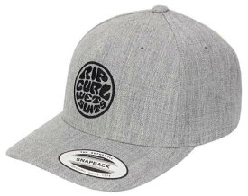 RIP CURL リップカール Rip Curl Men's Wetty Embroidered Wool Blend Snapback Hat Cap in Heather Grey メンズ